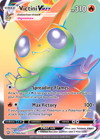 Victini VMAX 165/163 Pokemon card