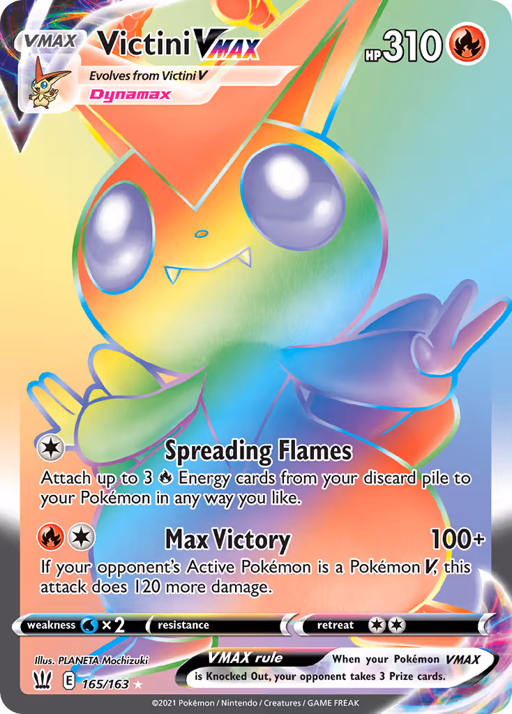 Victini VMAX 165/163 Pokemon card