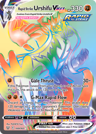 Rapid Strike Urshifu VMAX 169/163 Pokemon card