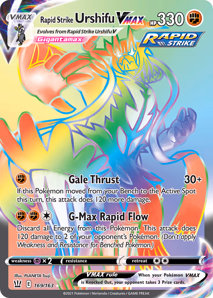 Rapid Strike Urshifu VMAX 169/163 Pokemon card