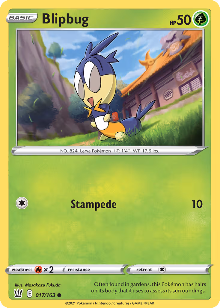 Blipbug 17/163 Pokemon card