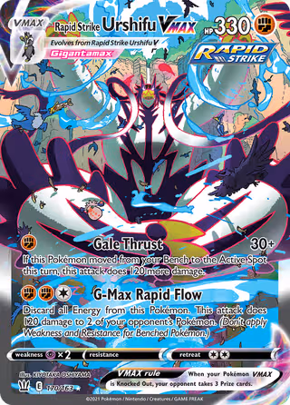 Rapid Strike Urshifu VMAX 170/163 Pokemon card