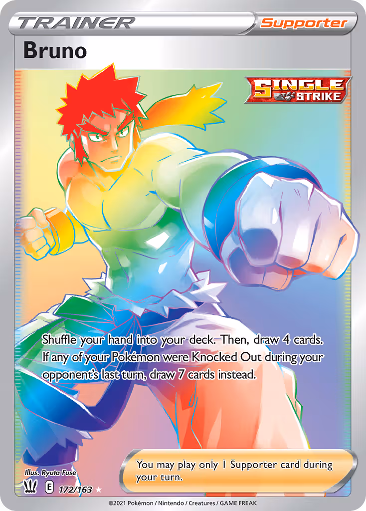 Bruno 172/163 Pokemon card