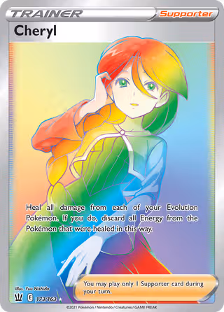 Cheryl 173/163 Pokemon card