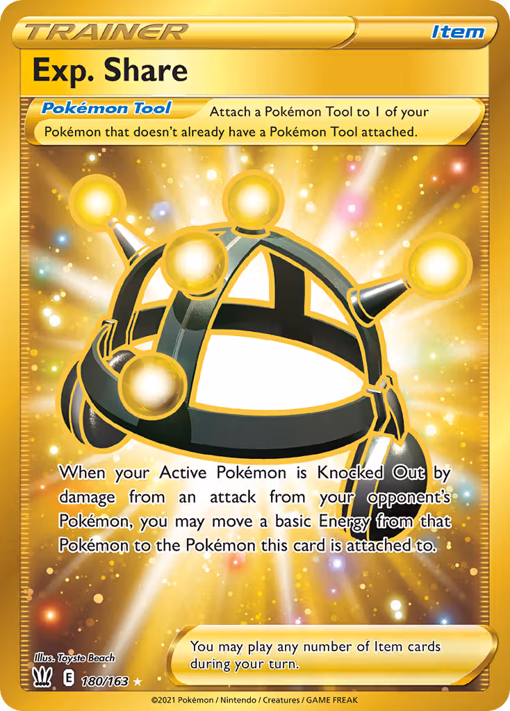 Exp. Share 180/163 Pokemon card