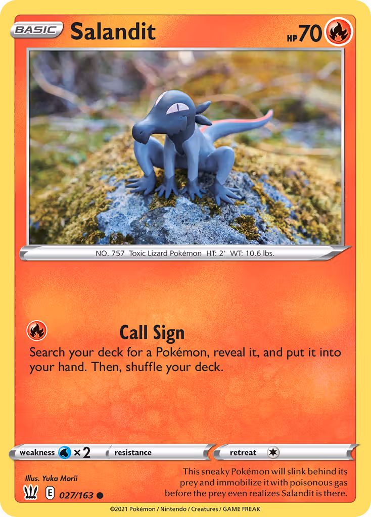 Salandit 27/163 Pokemon card