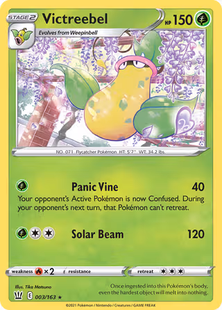 Victreebel 3/163 Pokemon card