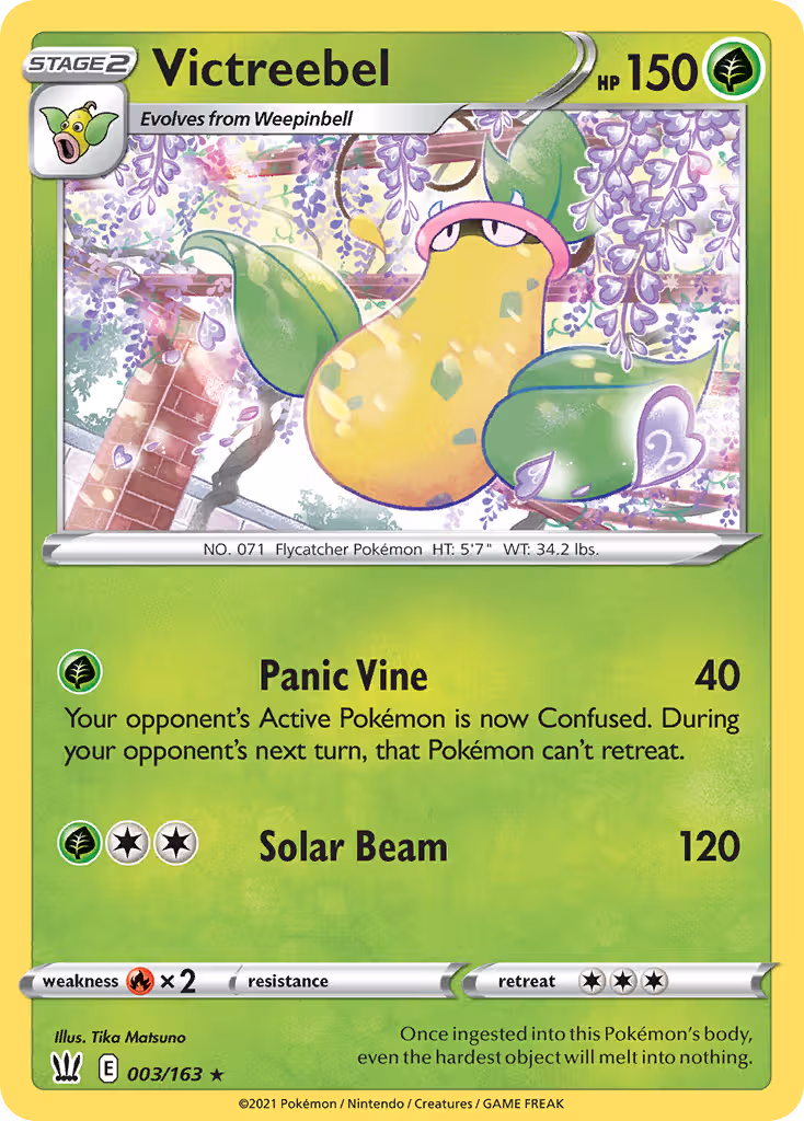 Victreebel 3/163 Pokemon card
