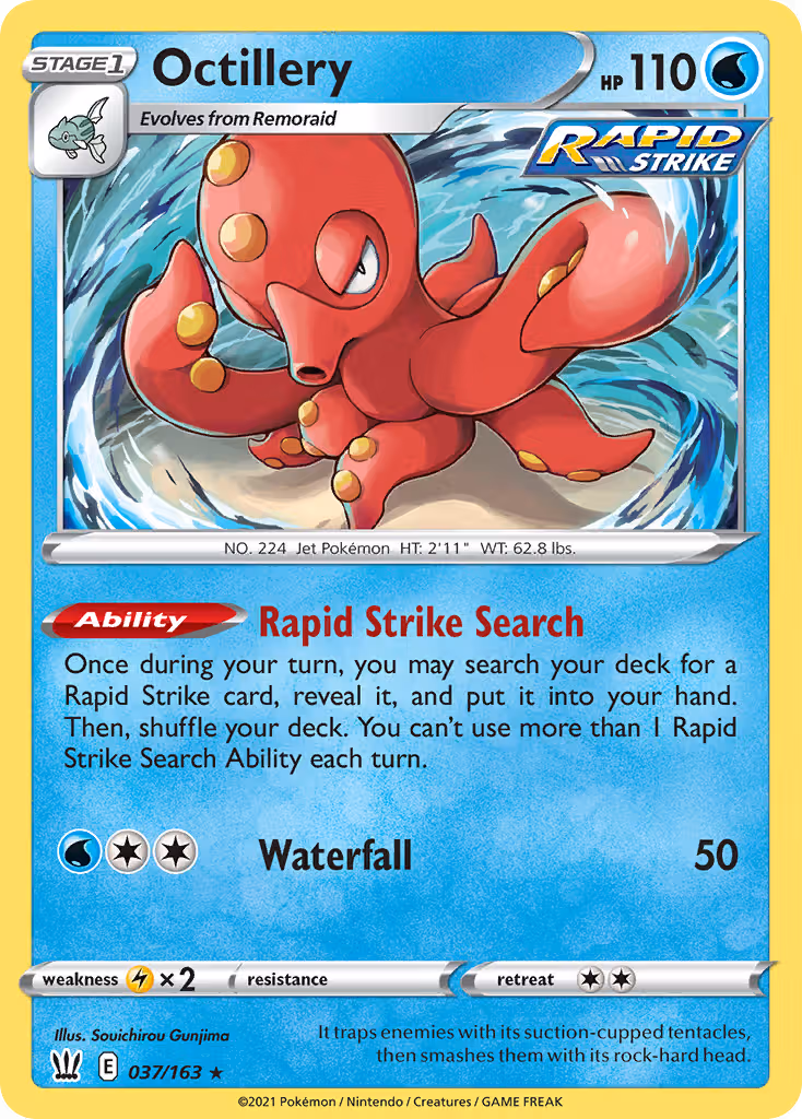 Octillery 37/163 Pokemon card