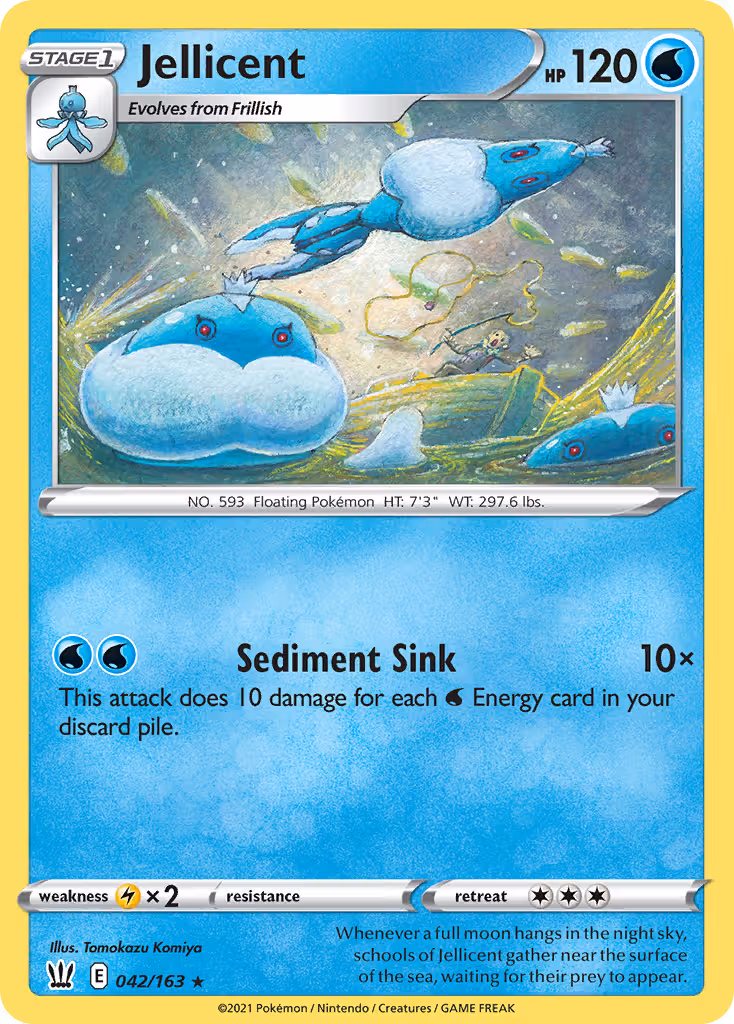 Jellicent 42/163 Pokemon card