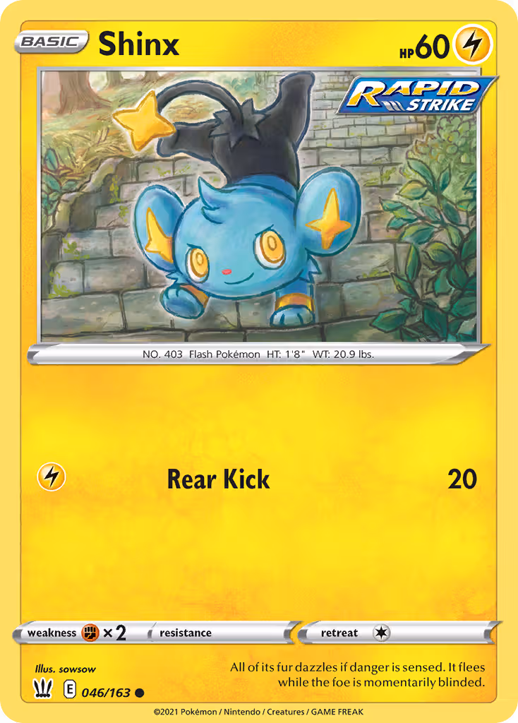 Shinx 46/163 Pokemon card