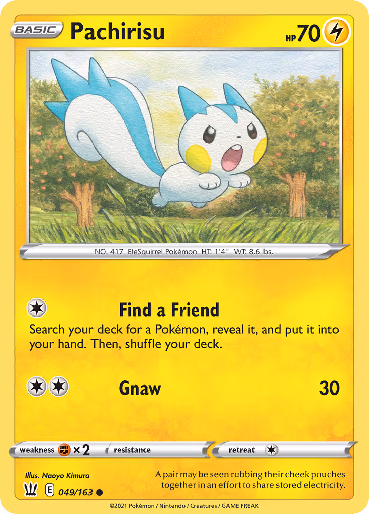 Pachirisu 49/163 Pokemon card