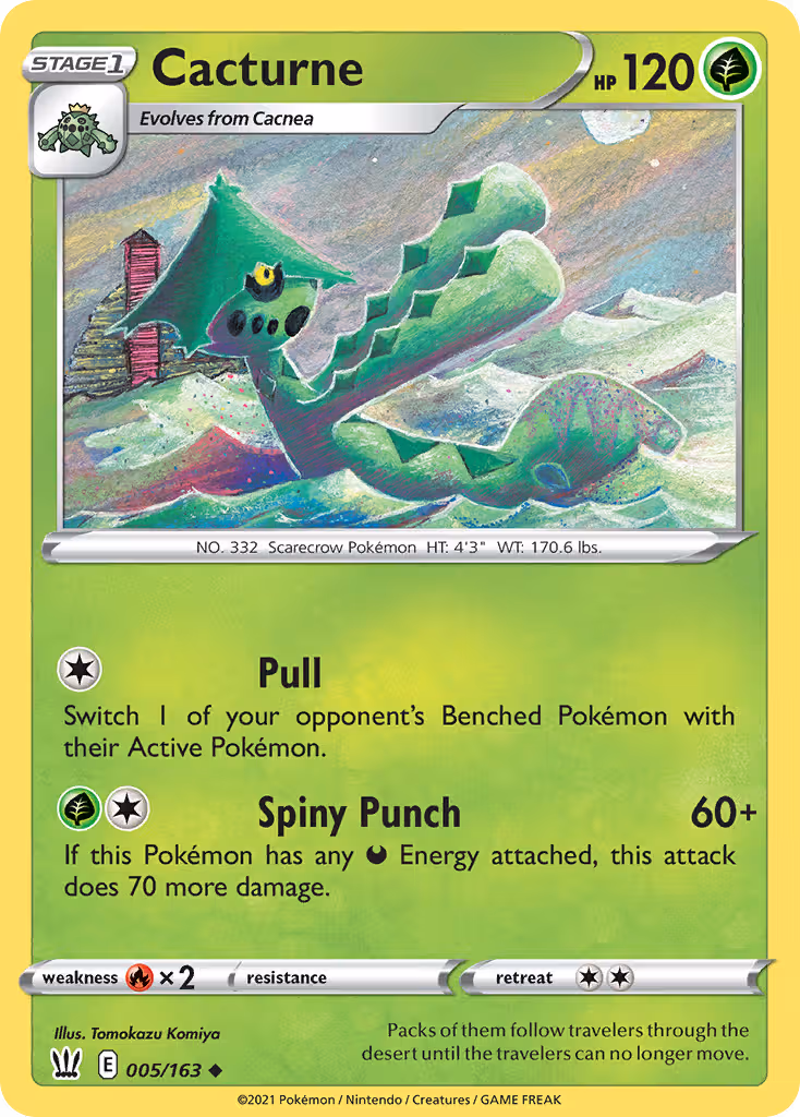 Cacturne 5/163 Pokemon card