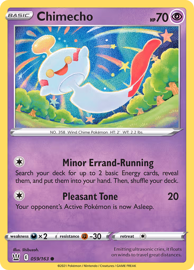 Chimecho 59/163 Pokemon card