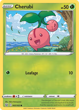 Cherubi 7/163 Pokemon card