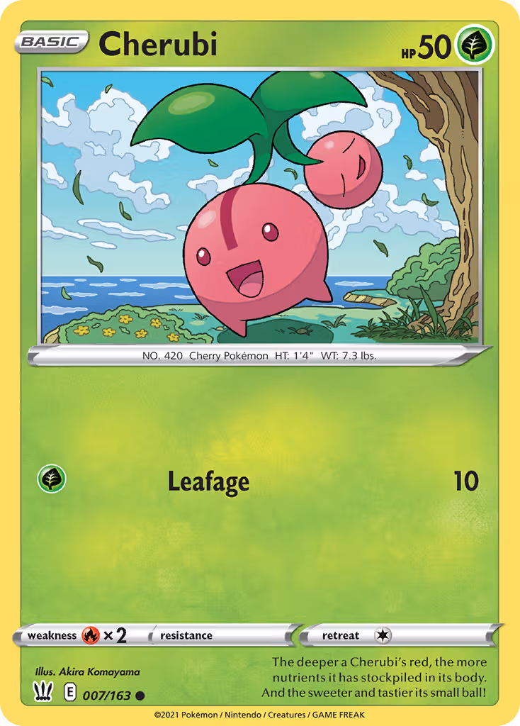 Cherubi 7/163 Pokemon card