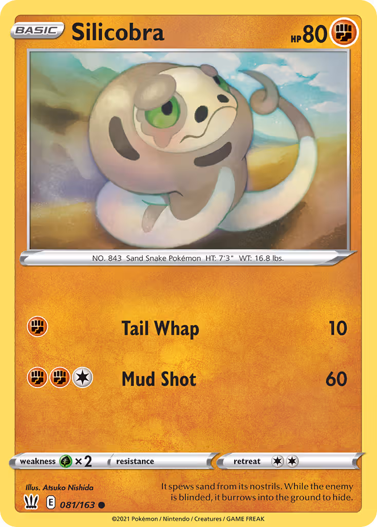 Silicobra 81/163 Pokemon card