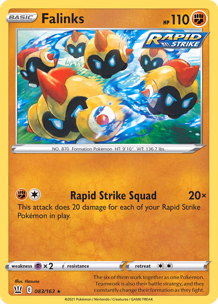 Falinks 83/163 Pokemon card