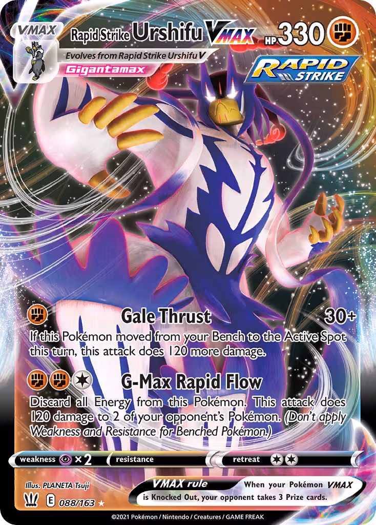 Rapid Strike Urshifu VMAX 88/163 Pokemon card