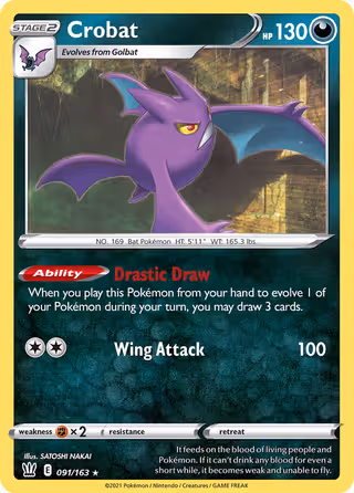 Crobat 91/163 Pokemon card