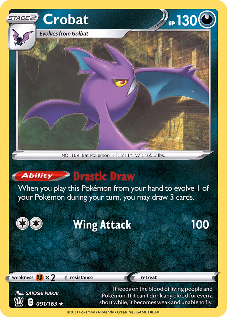 Crobat 91/163 Pokemon card