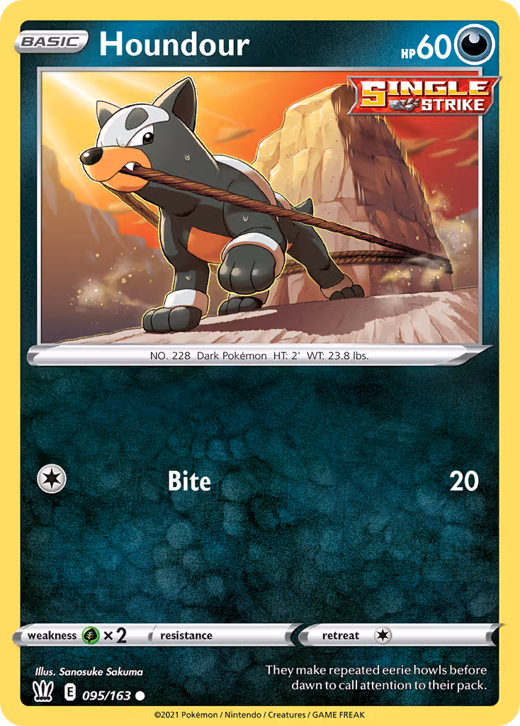 Houndour 95/163 Pokemon card