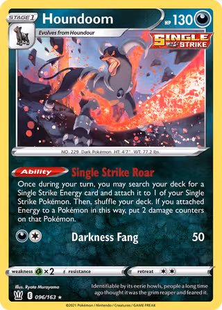 Houndoom 96/163 Pokemon card