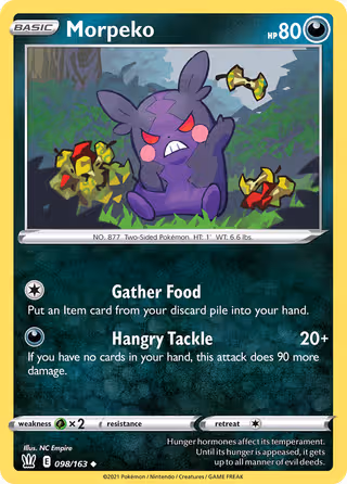 Morpeko 98/163 Pokemon card