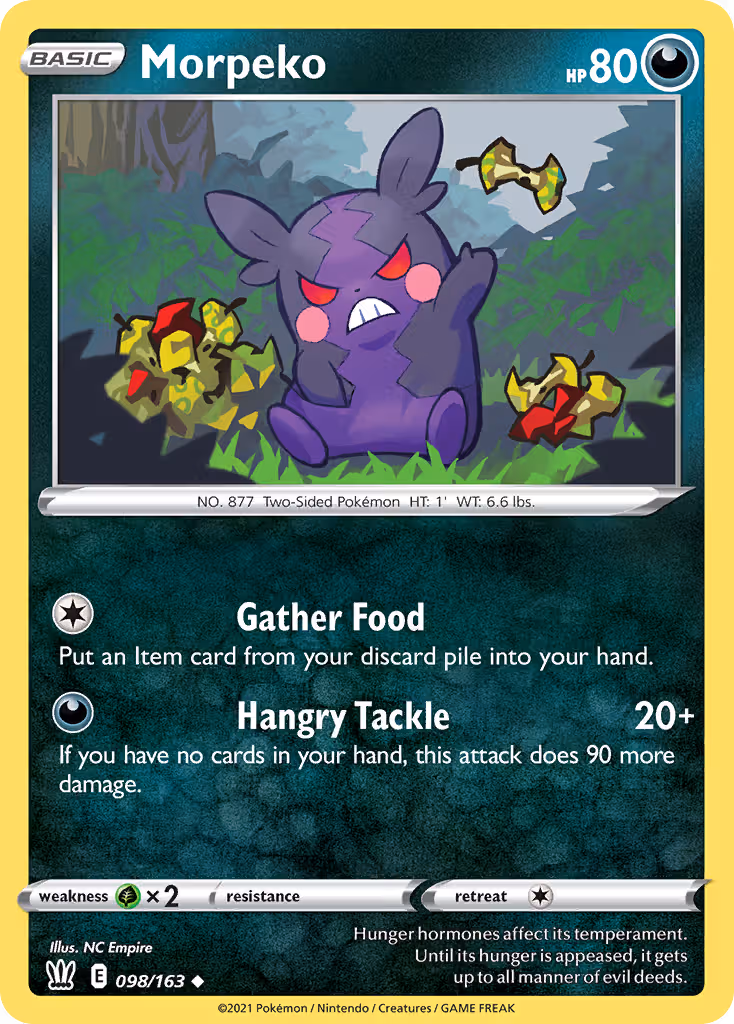 Morpeko 98/163 Pokemon card