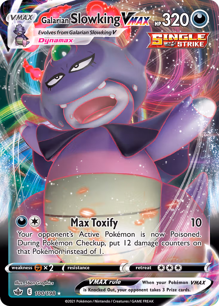 Galarian Slowking VMAX 100/198 Pokemon card