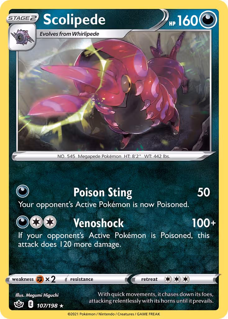 Scolipede 107/198 Pokemon card