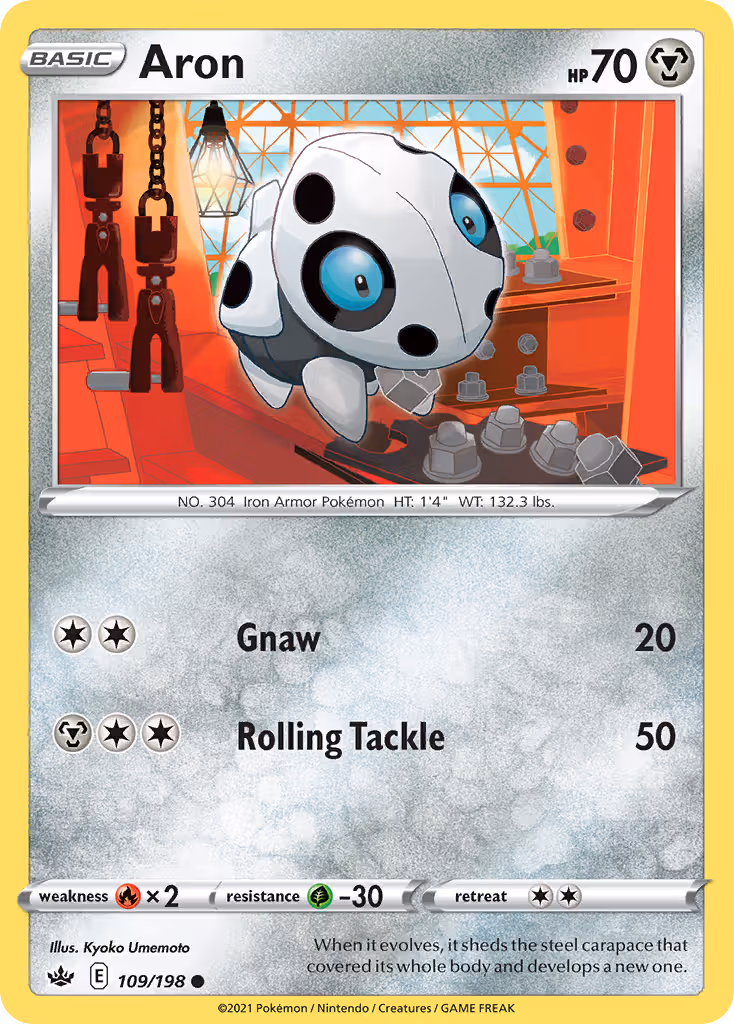 Aron 109/198 Pokemon card