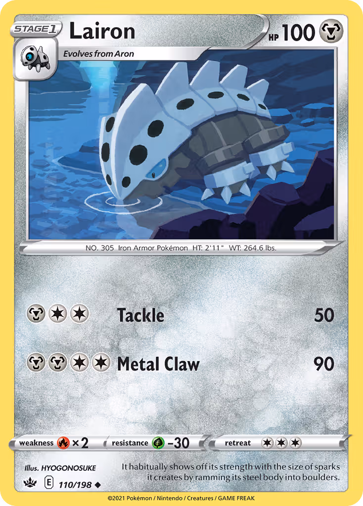 Lairon 110/198 Pokemon card