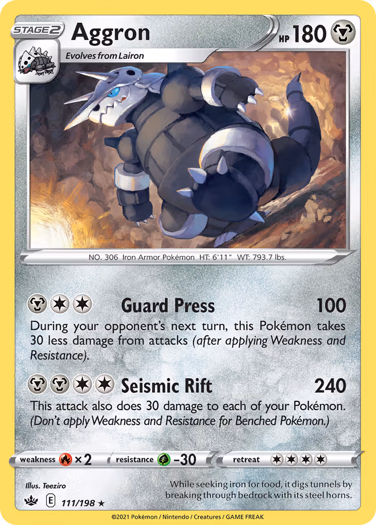 Aggron 111/198 Pokemon card