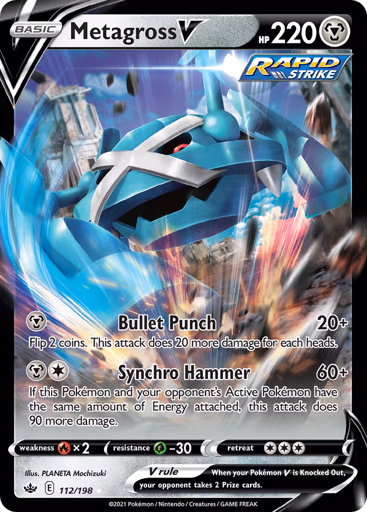 Metagross V 112/198 Pokemon card