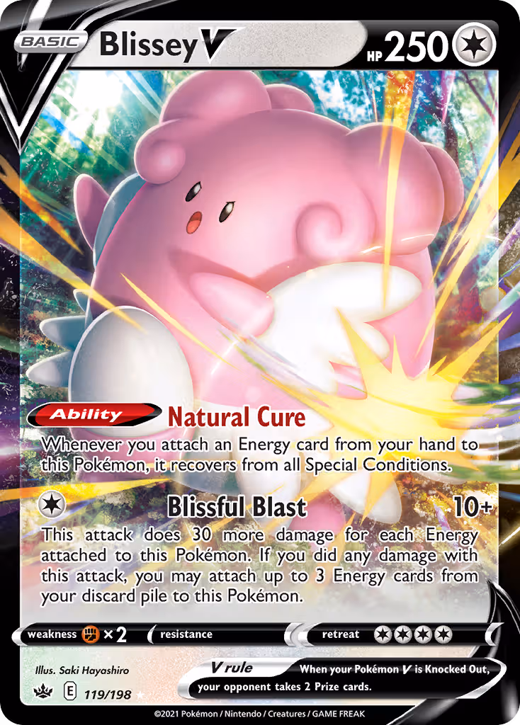 Blissey V 119/198 Pokemon card