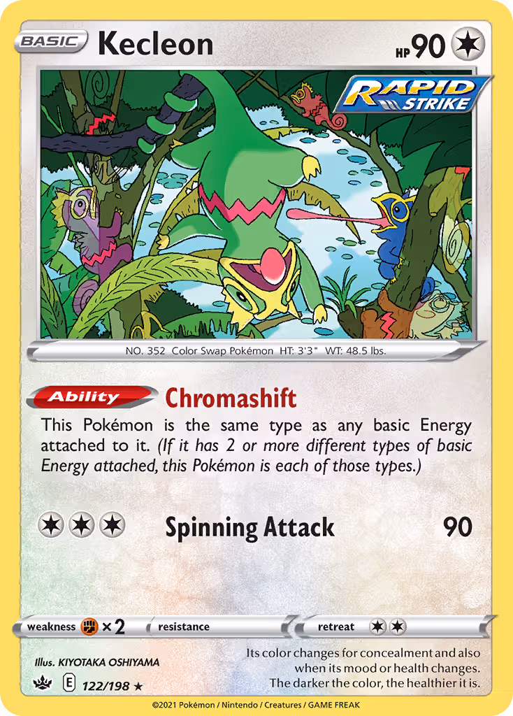 Kecleon 122/198 Pokemon card