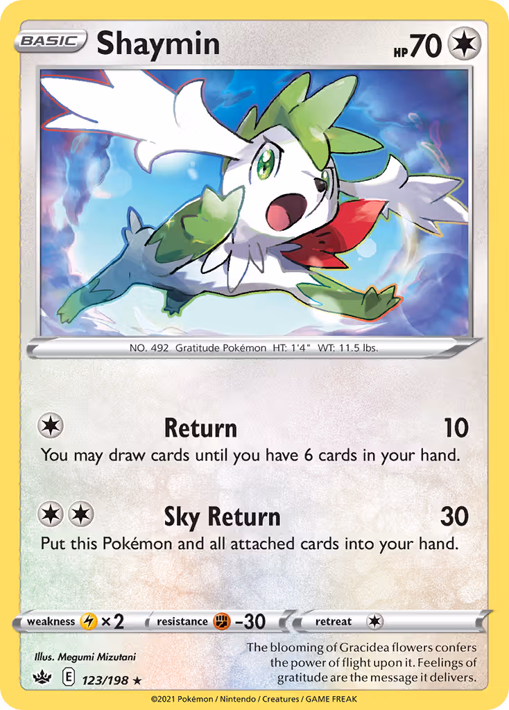 Shaymin 123/198 Pokemon card