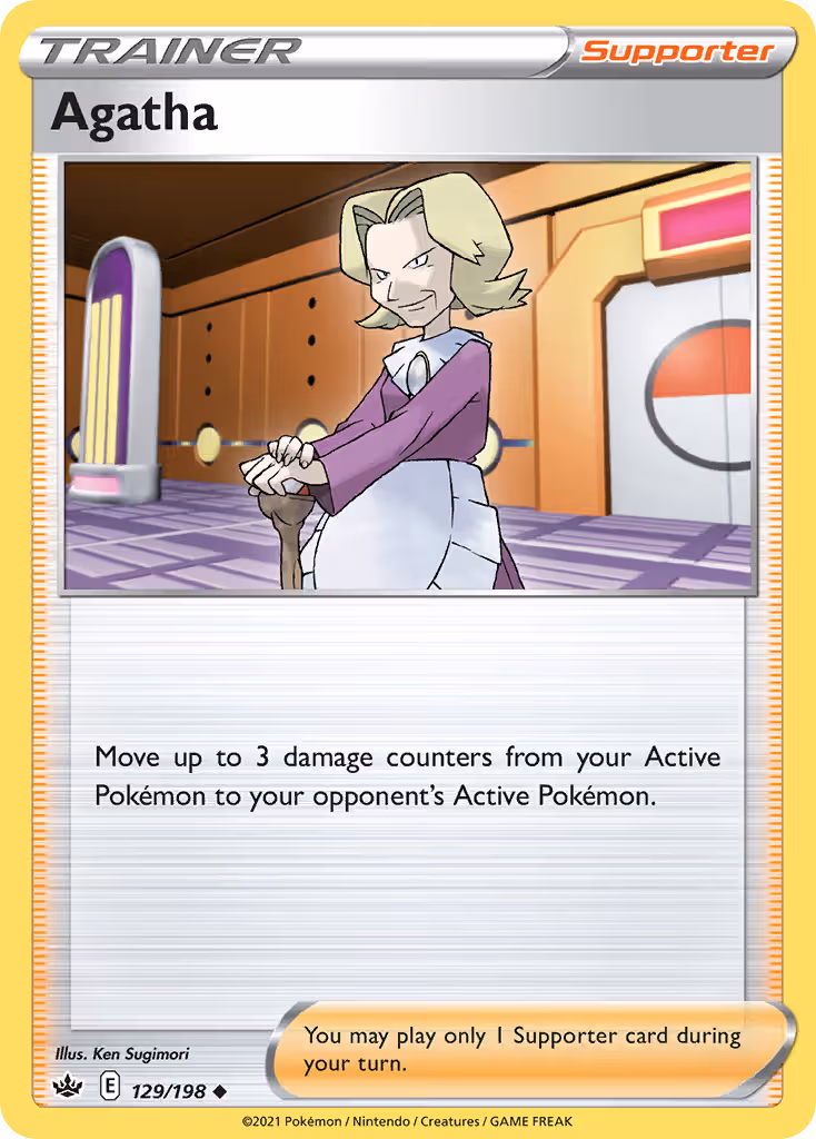 Agatha 129/198 Pokemon card