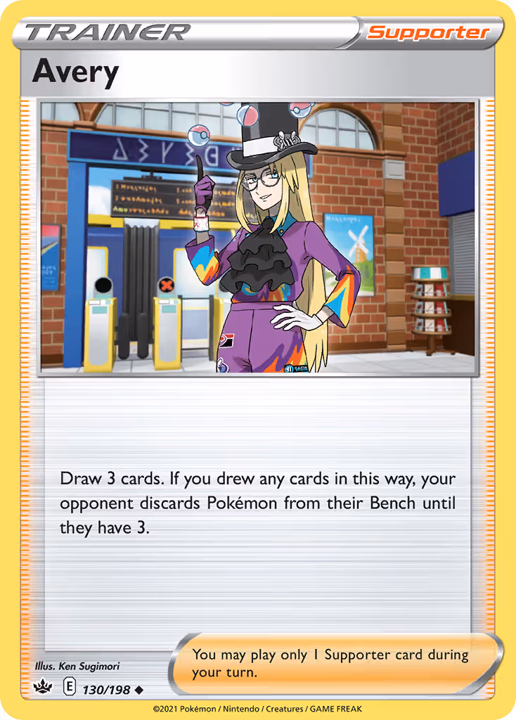 Avery 130/198 Pokemon card
