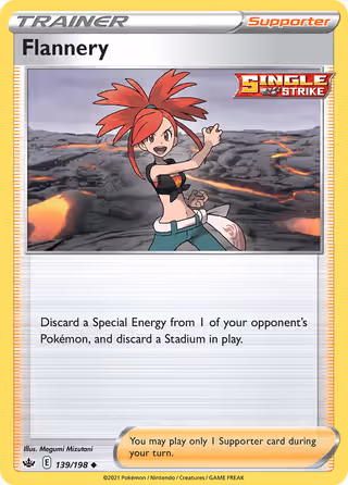 Flannery 139/198 Pokemon card