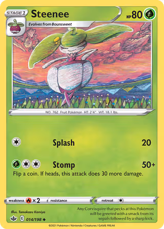 Steenee 14/198 Pokemon card
