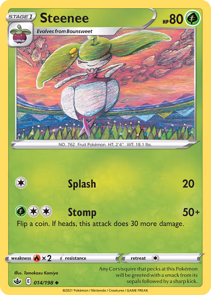 Steenee 14/198 Pokemon card