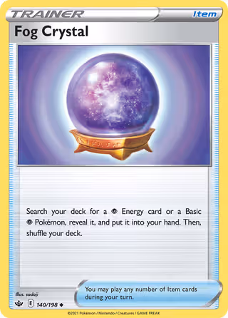 Fog Crystal 140/198 Pokemon card