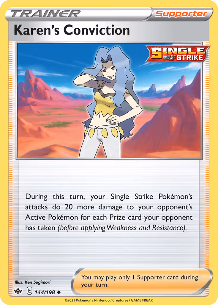 Karen's Conviction 144/198 Pokemon card