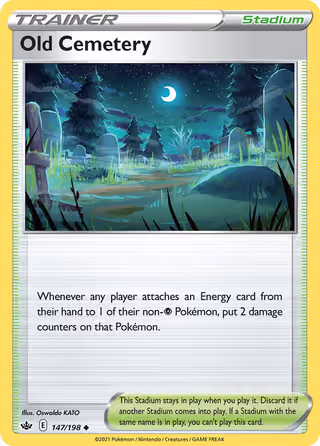 Old Cemetery 147/198 Pokemon card