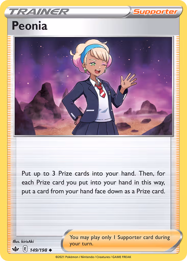Peonia 149/198 Pokemon card