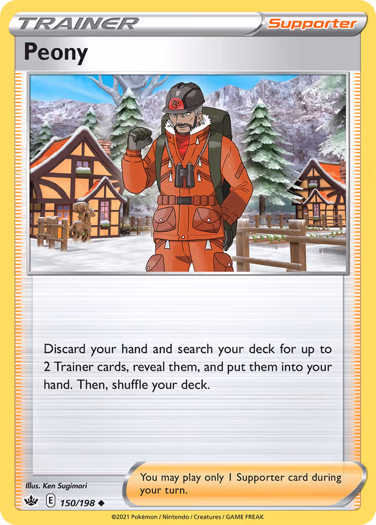 Peony 150/198 Pokemon card