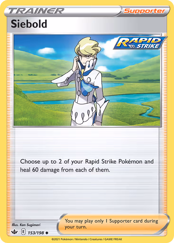 Siebold 153/198 Pokemon card