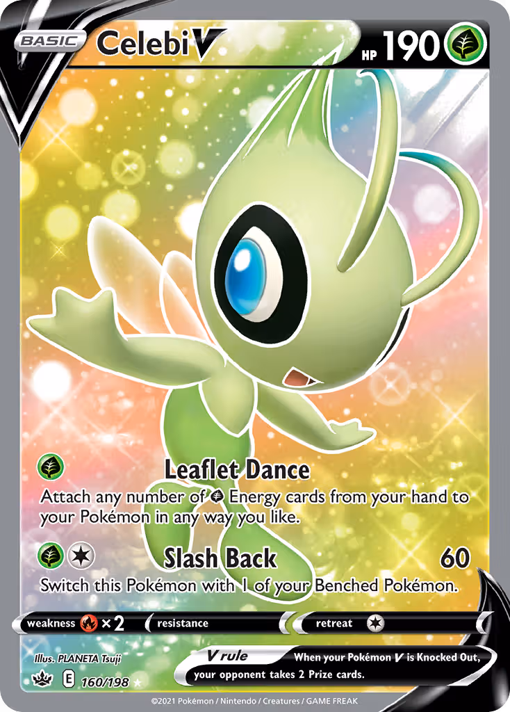 Celebi V 160/198 Pokemon card
